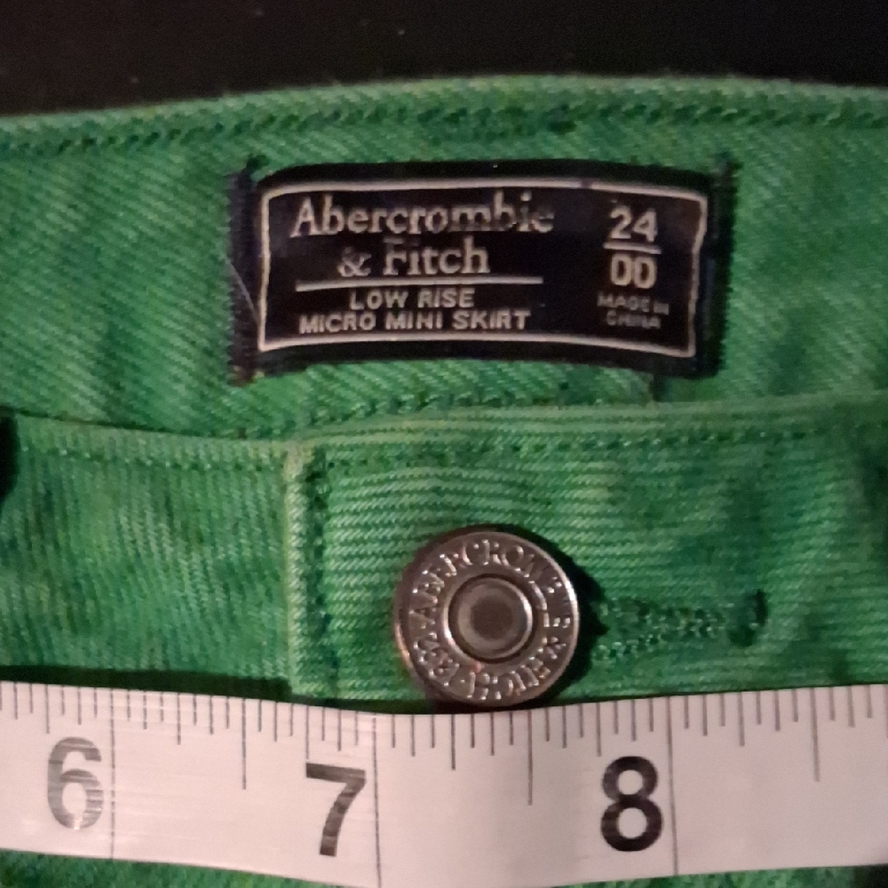 Abercrombie & Fitch Bright Green Micro Mini Skirt